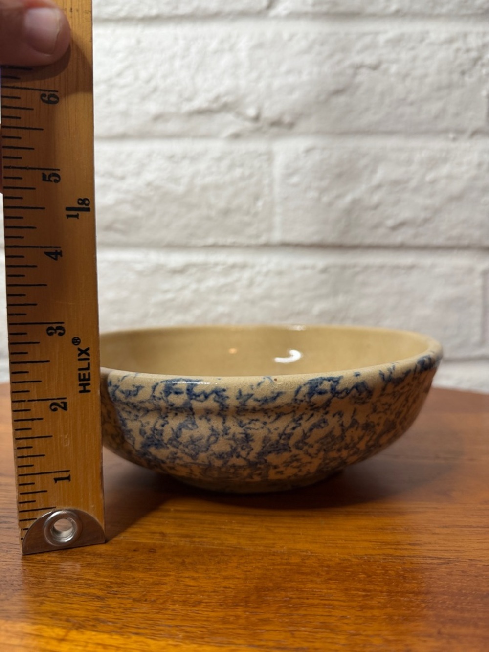Spongeware Bowl Blue Small RRP Robinson Ransbottom Pottery - Picture 6 of 6